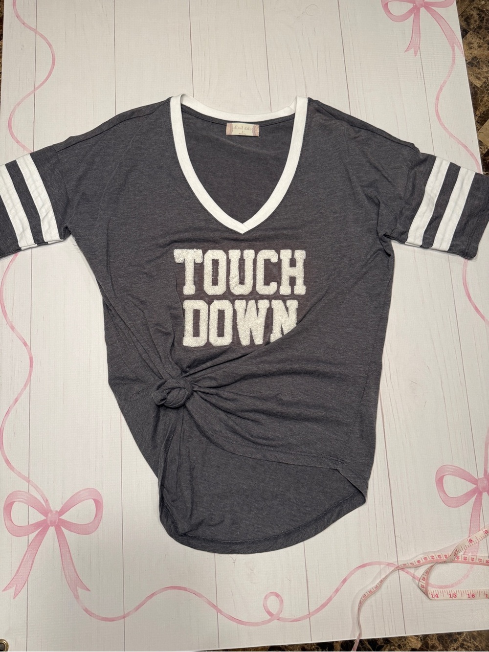 Altar'd State Touchdown Short Sleeve Athletic T-Shirt Size Small